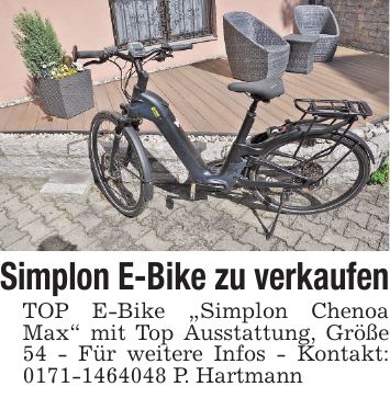 Simplon E-Bike zu verkaufen TOP E-Bike 