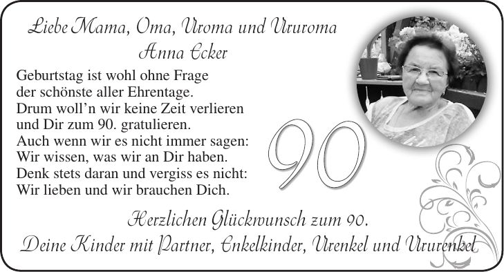 37+ Uroma sprueche , Sprüche bild Spruche Zum 90 Geburtstag Oma