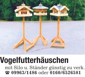 Vogelfutterhäuschenmit Silo u. Ständer günstig zu verk. _ *** oder ***