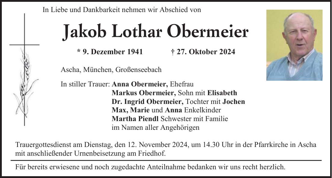 Jakob Lothar Obermeier