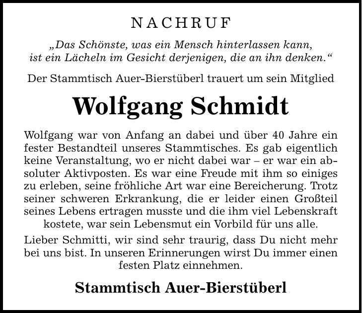 NACHRUF 