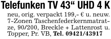 Telefunken TV 43