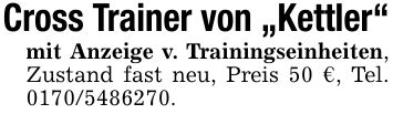Cross Trainer von 