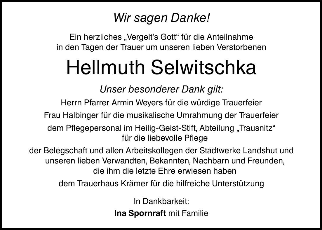 Wir sagen Danke! Ein herzliches 