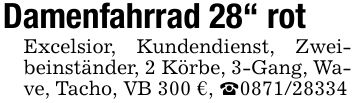 Damenfahrrad 28