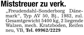 Miststreuer zu verk.