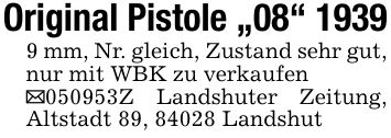 Original Pistole 