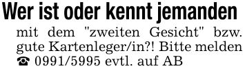 Wer ist oder kennt jemanden mit dem 