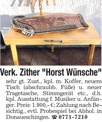 Verk. Zither 