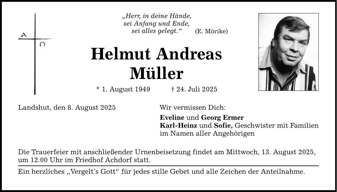 Landshut, den 8. August 2025 