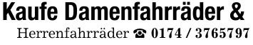 Kaufe Damenfahrräder & Herrenfahrräder _ ***