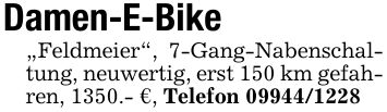 Damen-E-Bike