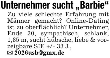 Unternehmer sucht 