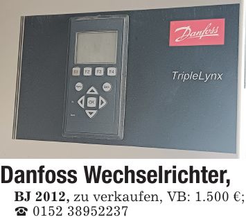 Danfoss Wechselrichter, BJ 2012, zu verkaufen, VB: 1.500 €; _ ***