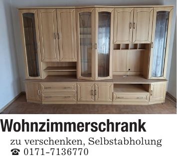 Wohnzimmerschrank zu verschenken, Selbstabholung _ ***