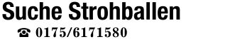 Suche Strohballen_ ***