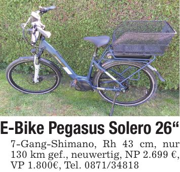 E-Bike Pegasus Solero 26