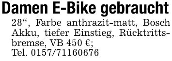 Damen E-Bike gebraucht28